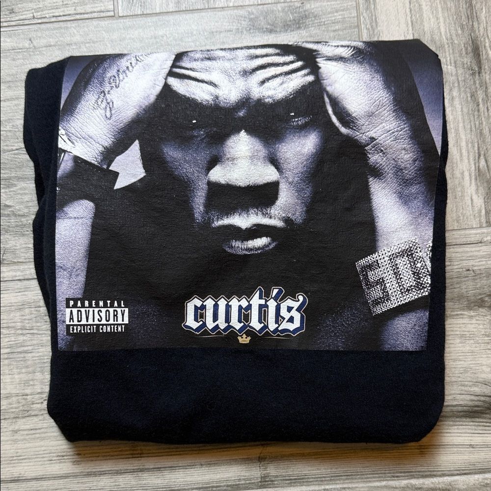 Gildan 50 Cent Curtis Black Graphic Tee Size L